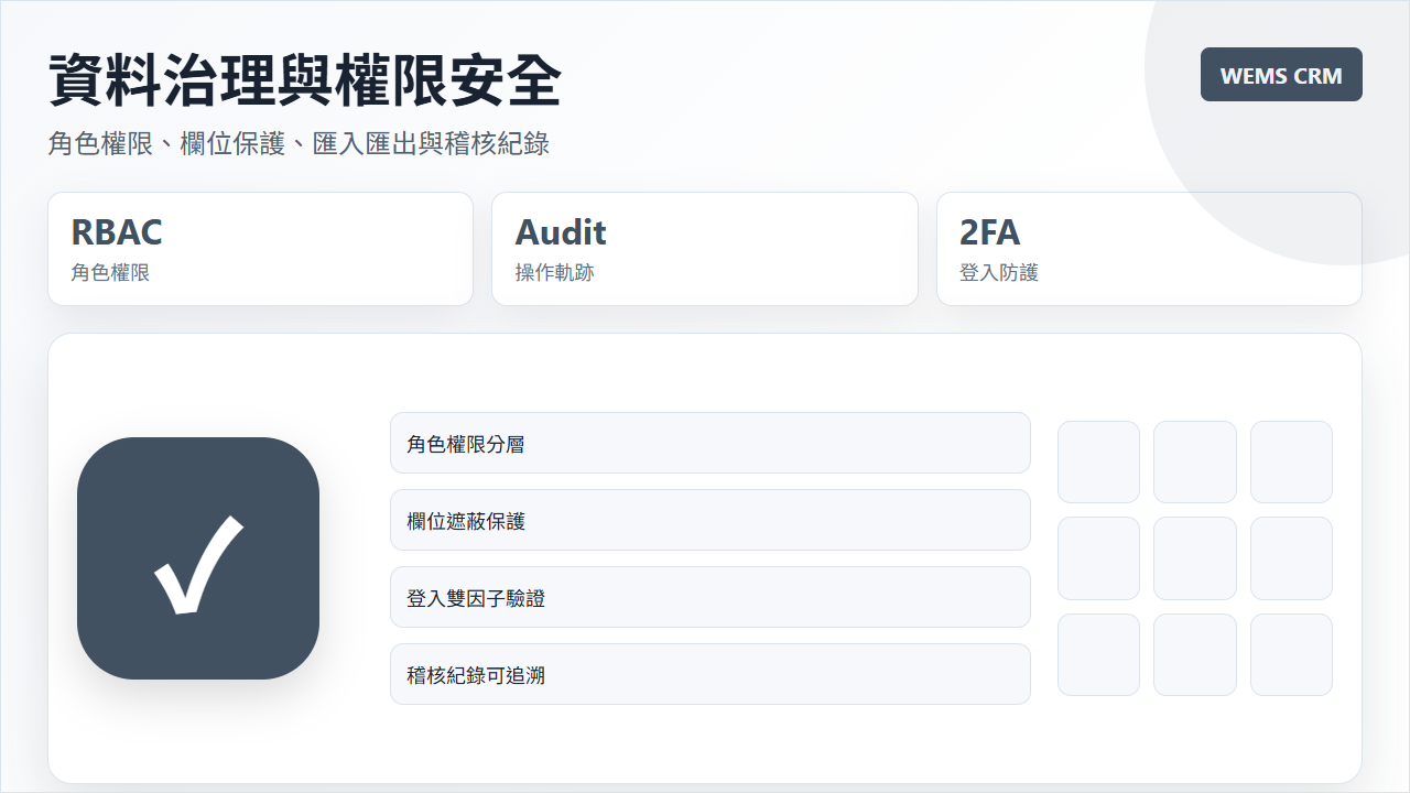 CRM 資料治理